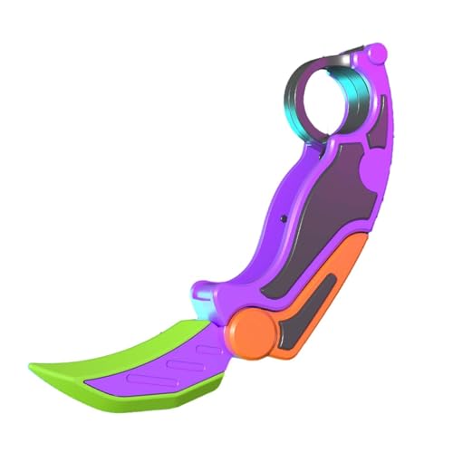 MagiDeal Rettichmesser-Spielzeug, sensorisches Messer, Fidget-Kinderpreis, faltbares Rettichmesser, 3D-Druck, Fidget-Messer für Familienurlaubsgeschenk, violett von MagiDeal