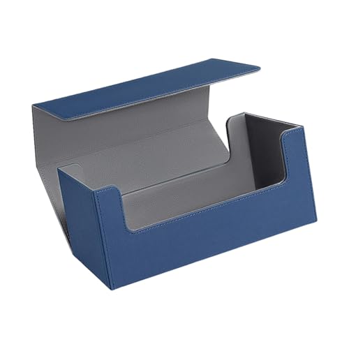 MagiDeal Sammelkarten-Deck-Hülle, Sportkarten-Boxen, Sammelbehälter, Mehrzweck-Karten-Aufbewahrungsbox-Halter für Party-Geschenke, Blau von MagiDeal