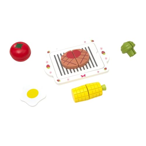 MagiDeal Schneidespielzeug für Spiellebensmittel, Lernspielzeug mit Schneidebrett, Küchenzubehör, Steak, Spiellebensmittel für Vorschulkinder MagiDeal Schneidespielzeug für Spiellebensmittel, Lernspielzeug mit Schneidebrett, Küchenzubehör, Steak, Spiellebensmittel für Vorschulkinder von MagiDeal