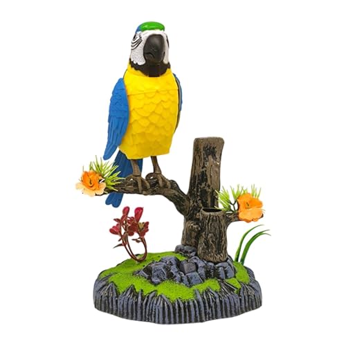 MagiDeal Simulation Vogel Spielzeug Birds Vogelkäfig Spielzeug Chirping Flatterner Orament Papagei Vögel Spielzeug Geschenke für Kinder Geschenk von MagiDeal