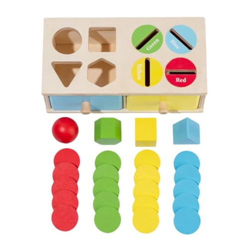 MagiDeal Sortierbox für Kinder, Lernspielzeug, Lernspielzeug aus Holz, Sortierspielzeug aus Holz, farblich passend für Jungen und Mädchen im Alter von 2–5 von MagiDeal