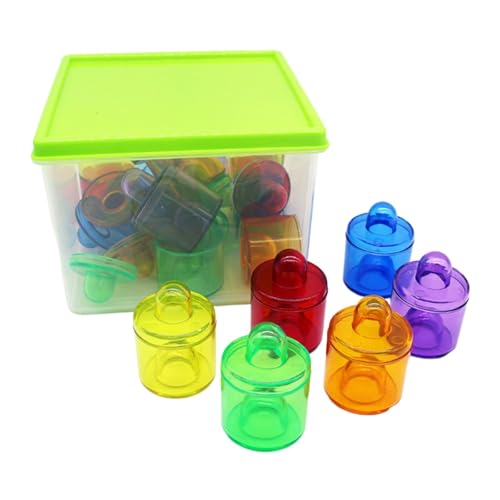 MagiDeal Stapelspielzeug, Sortierspiel, Sommer-Wasserspielzeug, lustiges frühes Lernen für Kleinkinder, stapelbare Töpfe, durchscheinendes Farbtöpfe-Set MagiDeal Stapelspielzeug, Sortierspiel, Sommer-Wasserspielzeug, lustiges frühes Lernen für Kleinkinder, stapelbare Töpfe, durchscheinendes Farbtöpfe-Set von MagiDeal