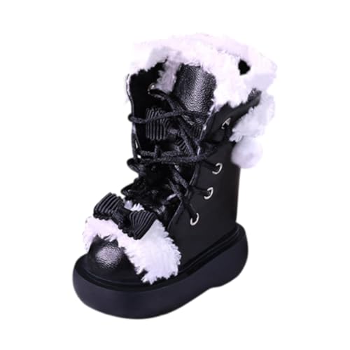 MagiDeal Stiefel Im Maßstab 1:4, Puppendekoration, Pädagogisches Spielzeug Outfit, Weibliche Schuhe, Puppenfigur, Schuhe für Die Fantasie, Koll, Schwarz von MagiDeal