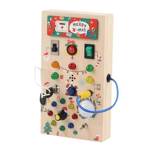 MagiDeal Switch Busy Board Reisespielzeug Geschenk Entwicklungsspielzeug Montessori Sensorisches Brett für Kindergarten Vorschulkinder Kleinkinder von MagiDeal