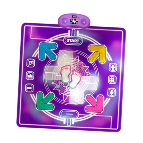 MagiDeal Tanzmatten-Spielzeug, elektronische Tanzmatte, Step-Rhythmus-Spielmatte, Licht, Musik-Tanz-Touch-Spielmatte für Kinder ab 3, Stil b von MagiDeal