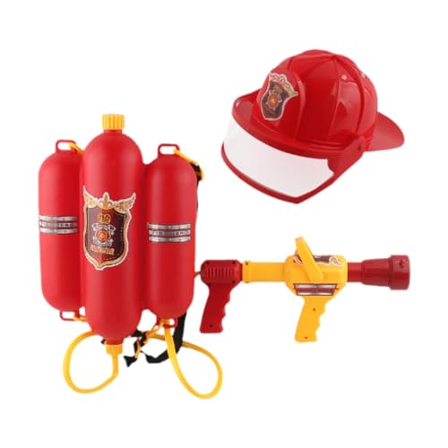 MagiDeal Wassersprüher mit Rucksack-Tank, Wassersprüher, Garten-Pool-Spielzeug, Feuerwehrmann-Rucksack, Wasserspielzeug für Hinterhof-Pool-Partygeschenke von MagiDeal