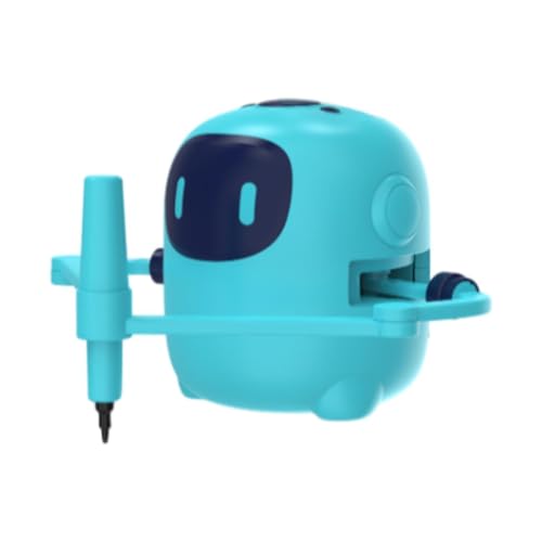 MagiDeal Zeichenroboter für Kinder, Lernspielzeug, tragbar, niedlich, leicht, kreativ, für Jungen, Mädchen, Kinder, Geschenk, Dunkelblau von MagiDeal