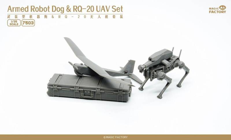 Armed Robot Dog & RQ-20 UAV Set von Magic Factory