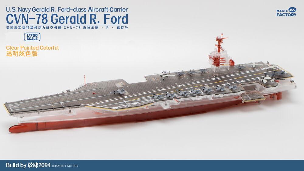 Clear Painted - U.S. Navy Gerald R. Ford-Class Aircraft Carrier CVN-78 von Magic Factory