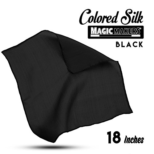 Magic Silk Schwarzer Seidenschal (45 x 45 cm) von Magic Makers