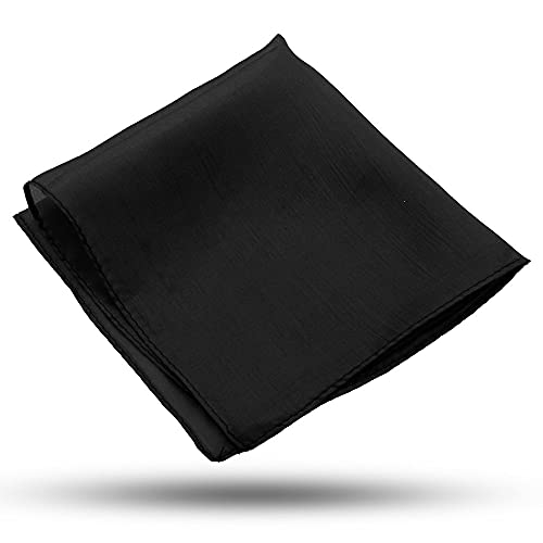 Schal 100% Seide (22,5 x 22,5 cm) Schwarz von Magic Makers