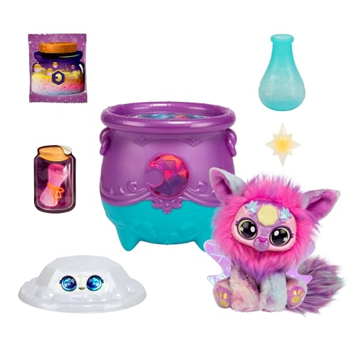 Magic Mixies Magical Gem Surprise Cauldron: Moon with New Shimmer Eyes! Reveal an Mixie Plushie from The Fizzing Cauldron and Discover 2 Magical Lunar Gem Surprises! Styles May Vary von Magic Mixies