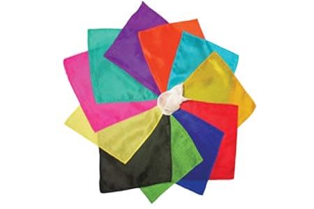 Magic SILK Seidenschals (15 x 15 cm) von 12 - 1 jeder Farbe von Magic Silk