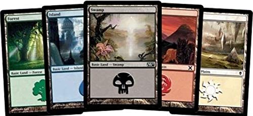 500 Magic: The Gathering Basic Lands - 100 of Each Land Type (Plains, Islands, Swamps, Mountains, Forests) von Magic The Gathering