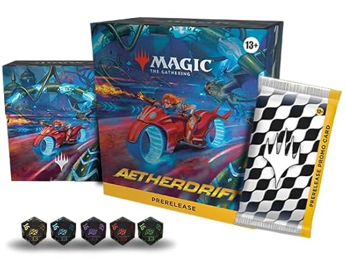 MAGIC THE GATHERING: Aetherdrift: PRERELEASE KIT - 6 Play Packs, Dice, Promos von Magic The Gathering