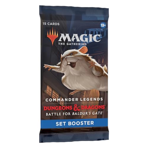 Magic The Gathering D10050001 D&D Battle for Baldurs Gate Commander Legends Set Booster, Mehrfarbig von Magic The Gathering