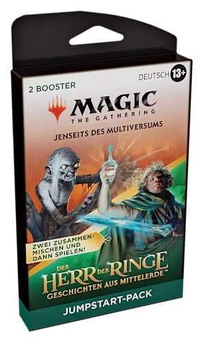 Magic: The Gathering Der Herr der Ringe: Geschichten aus Mittelerde Jumpstart-Booster-2er-Pack (Deutsche Version), Schwarz von Magic The Gathering