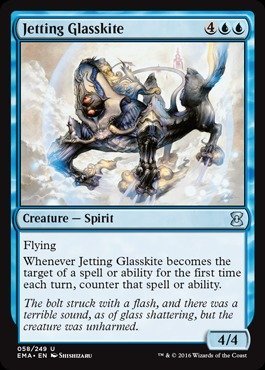 Magic The Gathering - Jetting Glasskite (058/249) - Eternal Masters von Magic The Gathering