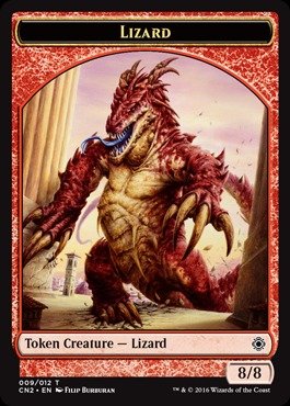 Magic The Gathering - Lizard Token (009/012) - Conspiracy 2: Take The Crown von Magic The Gathering