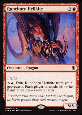 Magic The Gathering - Runehorn Hellkite (020/351) - Commander 2016 von Magic The Gathering