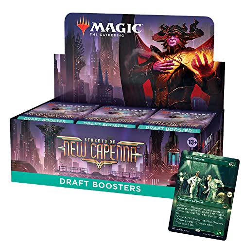 Magic The Gathering Straßen von Neu-Capenna Draft-Booster-Display, 36 Booster und 1 Box-Topper (Englische Version) von Magic The Gathering