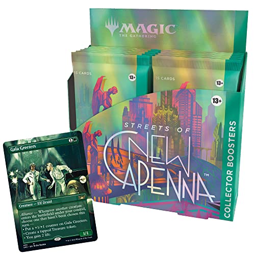 Magic The Gathering Streets of New Capenna Collector Booster Box, 12 Packs & 1 Box Topper (Englische Version) von Magic The Gathering