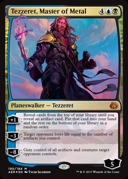 Magic The Gathering - Tezzeret, Master of Metal (190/184) - Planeswalker Deck Exclusives - Foil von Magic The Gathering