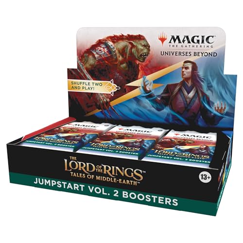 Magic the Gathering Lord of Rings: Tales of Middle-Earth présentoir boosters Jumpstart Vol. 2 (18) *Anglais*, Black, D21250000 von Magic The Gathering