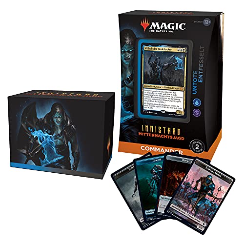 Magic the Gathering Innistrad: Mitternachtsjagd Commander-Deck – Entfesselte Untote (Deutsche Version) von Magic The Gathering