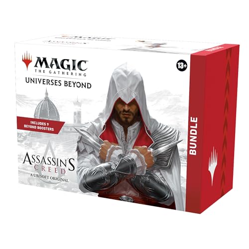 Magic: The Gathering – Assassin’s Creed Bundle | 9 Beyond-Booster + Zubehör | Sammelkartenspiel ab 13 (English Version) von Magic The Gathering