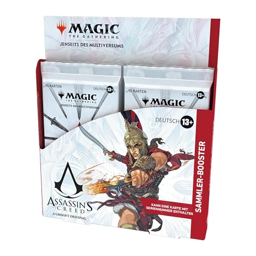 Magic: The Gathering – Assassin’s Creed Sammler-Booster-Display | 12 Sammler-Booster (10 Karten in jedem Booster) | Sammelkartenspiel ab 13 (deutsche Version) von Magic The Gathering