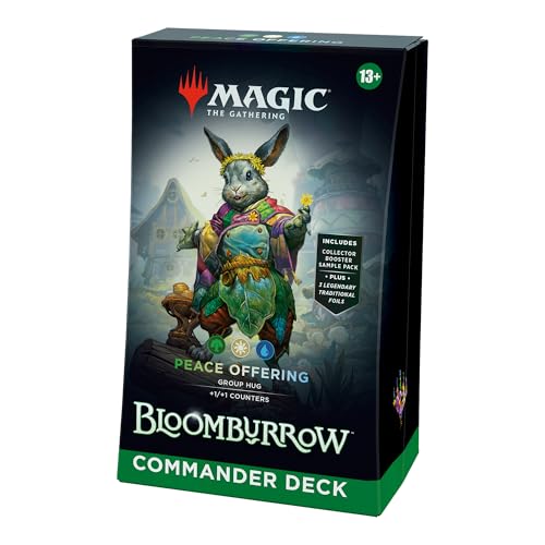 Magic: The Gathering Bloomburrow-Commander-Deck – Friedensangebot (Deck mit 100 Karten, Sammler-Booster-Probepackung mit 2 Karten + Zubehör) (English Version) von Magic The Gathering