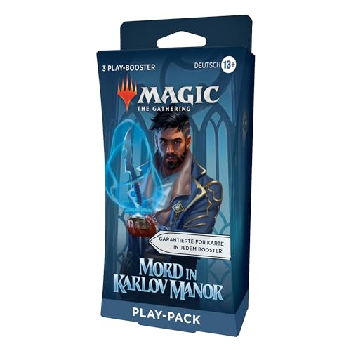 Magic: The Gathering – Mord in Karlov Manor Play-Booster-3er-Packung (42 Magic-Karten) (deutsche Version) von Magic The Gathering