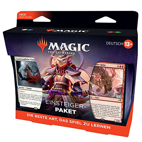 Magic The Gathering Einsteigerpaket 2022, 2 spielfertige Decks, 2 MTG Arena Code-Karte (Deutsche Version), Multi, D05661000 von Magic The Gathering