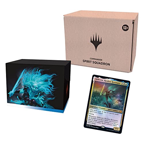 Magic: The Gathering Innistrad: Crimson Vow Commander Deck — Spirit Squadron (Weiß-Blau), Minimale Verpackungsversion von Magic The Gathering