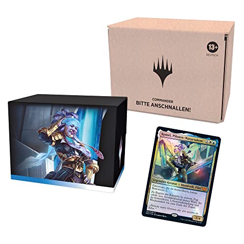 Magic The Gathering Kamigawa Neon Dynasty Commander Deck - 13 Jahre+ -Schnalle auf minimal verpackter Version (Deutsche Version), Blau-weiß von Magic The Gathering