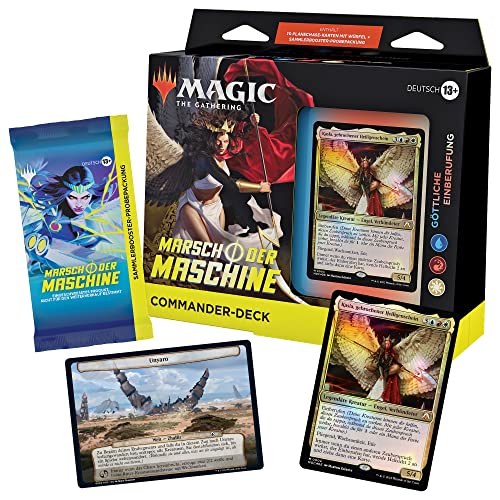 Magic: The Gathering Marsch der Maschine Commander-Deck – Göttliche Einberufung (Sammler-Booster-Probepackung und Zubehör - Deutsche Version) von Magic The Gathering