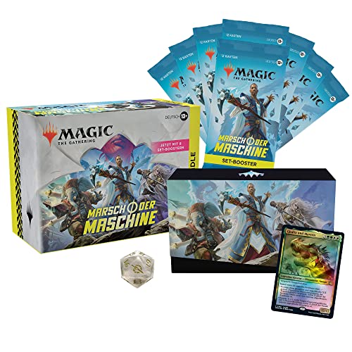 Magic: The Gathering Marsch der Maschine Bundle, 8 Set-Booster und Zubehör (Deutsche Version) von Wizards of the Coast