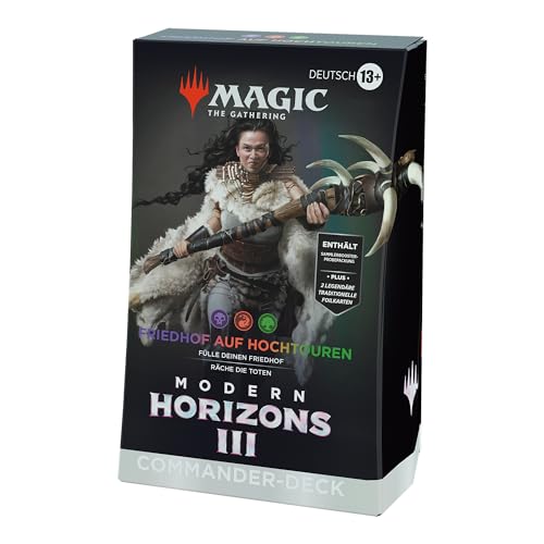 Magic: The Gathering Modern Horizons 3 Commander-Deck – Friedhof auf Hochtouren (Deck mit 100 Karten, Sammler-Booster-Probepackung mit 2 Karten + Zubehör) (deutsche Version) von Magic The Gathering