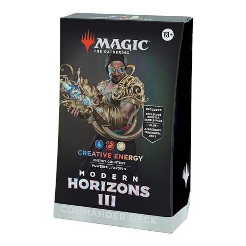 Magic: The Gathering Modern Horizons 3 Commander-Deck – Kreative Energie (Deck mit 100 Karten, Sammler-Booster-Probepackung mit 2 Karten + Zubehör) (English Version) von Magic The Gathering