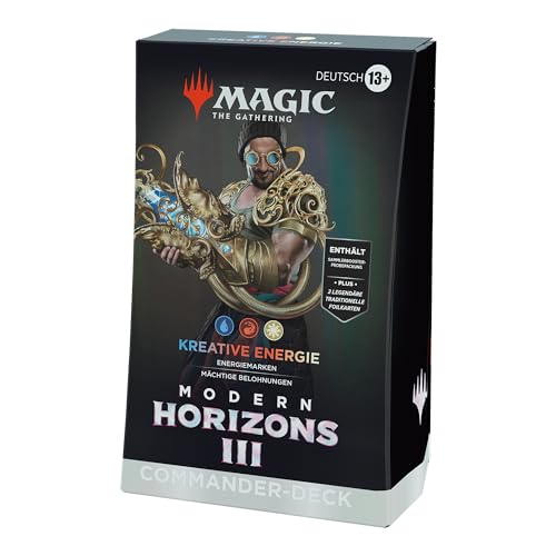 Magic: The Gathering Modern Horizons 3 Commander-Deck – Kreative Energie (Deck mit 100 Karten, Sammler-Booster-Probepackung mit 2 Karten + Zubehör) (deutsche Version) von Magic The Gathering