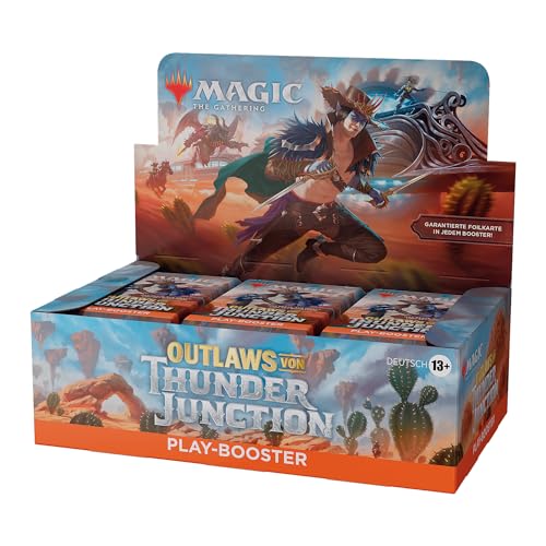 Magic: The Gathering – Outlaws von Thunder Junction Play-Booster-Display – 36 Booster (504 Magic-Karten) (deutsche Version) von Wizards of the Coast