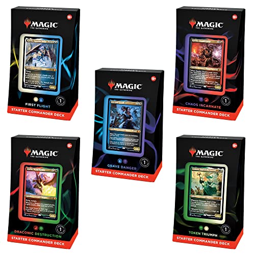 Magic: The Gathering Starter Commander Deck Bundle – Includes All 5 Decks von Magic The Gathering