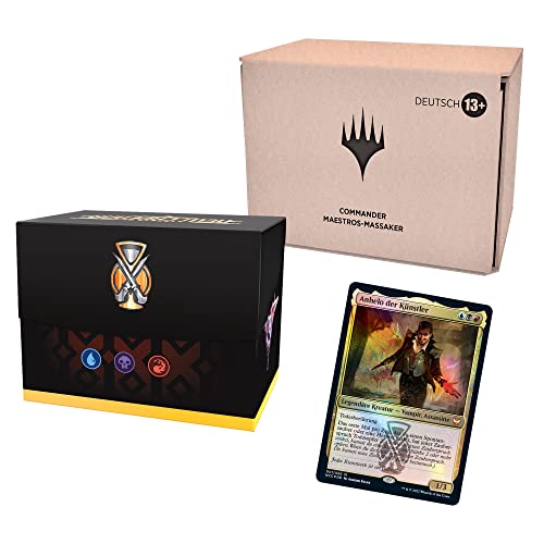 Magic: The Gathering Straßen von Neu-Capenna Commander-Deck – Maestros-Massaker, Minimal verpackte Version (Deutsche Version), Blau-schwarz-rot von Wizards of the Coast