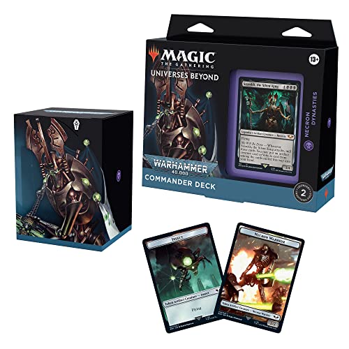 Magic: The Gathering Universes Beyond: Warhammer 40,000 Commander Deck – Necron Dynasties (Englische Version) von Magic The Gathering