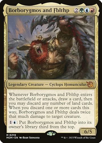 Magic: the Gathering - Borborygmos and Fblthp (219) - March of The Machine von Magic The Gathering