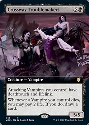 Magic: the Gathering - Crossway Troublemakers (055) - Extended Art - Crimson Vow Commander von Magic The Gathering