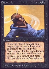 Magic: the Gathering - Drain Life - Alpha von Magic The Gathering