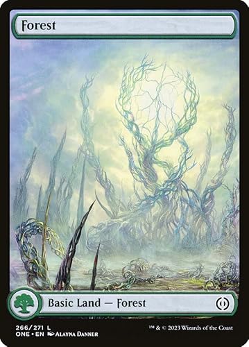 Magic: the Gathering - Forest (266) - Full Art - Foil - Phyrexia: all will be one von Magic The Gathering