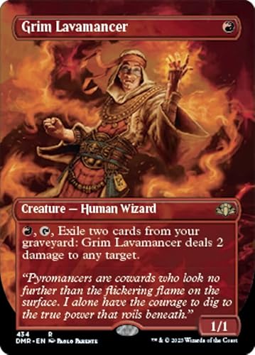 Magic: the Gathering - Grim Lavamancer (434) - Borderless - Dominaria Remastered von Magic The Gathering